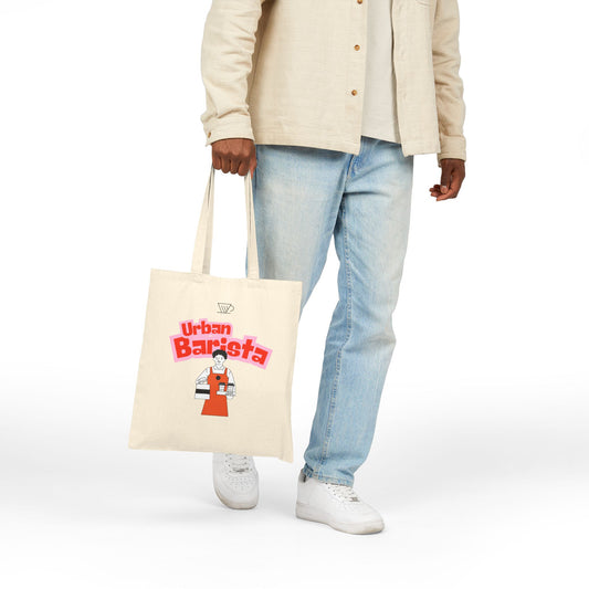 Urban Barista Cotton Canvas Tote Bag (Men)