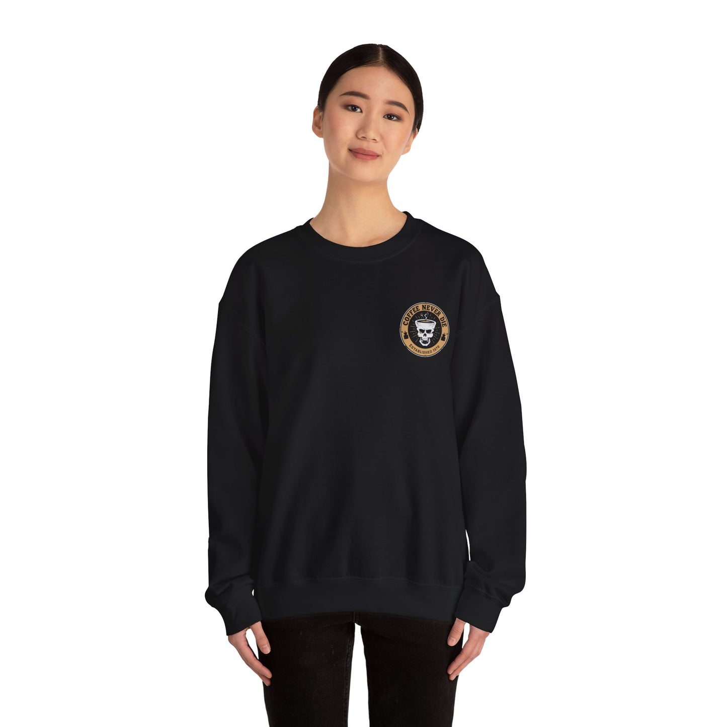 Skull Coffee Sweatshirt - Unisex Heavy Blend™ Crewneck