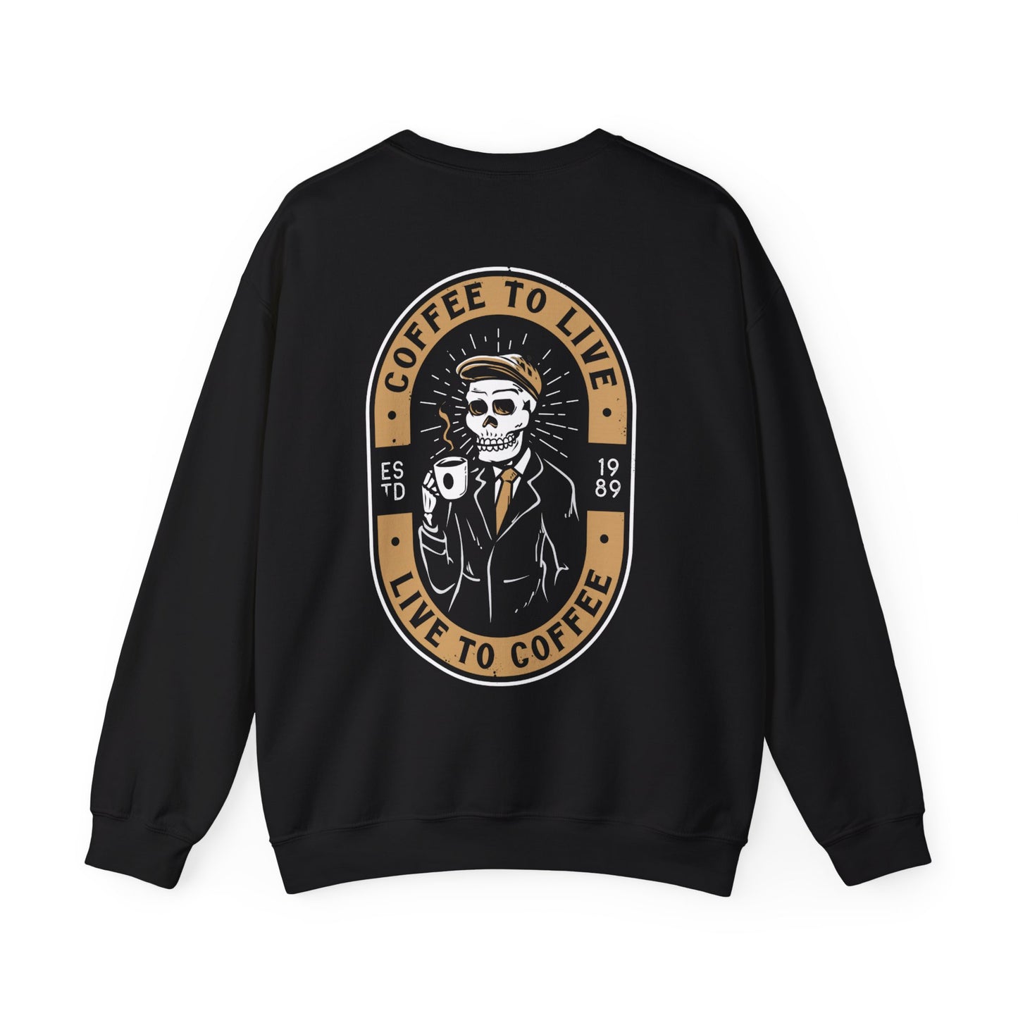 Skull Coffee Sweatshirt - Unisex Heavy Blend™ Crewneck